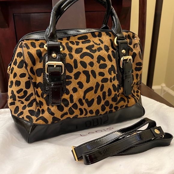 Lodis Cheetah Animal Print Satchel - Picture 1 of 4